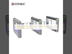 Пешеходная система безопасности с турникетом на уровне пояса, распашными воротами и обнаружением прохода «паровозиком»