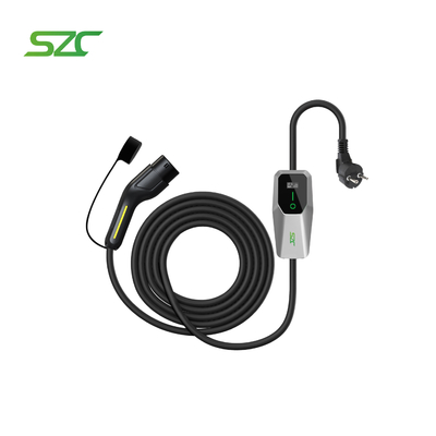 SZC 3.5 KW 1Phase Portable EV Charger Type2 для домашнего использования EU Plug для зарядки Tesla BYD Xpeng